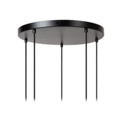 Lucide ILONA Hanglamp-Zwart-5xE27-40W-Glas Sale