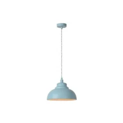 Lucide ISLA - Hanglamp - Ø 29 cm - 1xE14 - Pastel blauw Discount