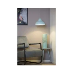 Lucide ISLA - Hanglamp - Ø 29 cm - 1xE14 - Pastel blauw Discount