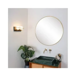 Lucide ISOBEL Wandlamp Badk.-Zwart-2xG9-33W-IP44-Glas Discount