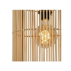 Lucide JANTINE - Hanglamp - Ø 26 cm - 1xE27 - Licht hout Hot