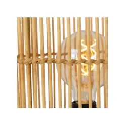 Lucide JANTINE - Tafellamp - Ø 30 cm - 1xE27 - Licht hout Sale