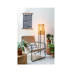 Lucide JANTINE - Vloerlamp - Ø 30 cm - 1xE27 - Licht hout Clearance