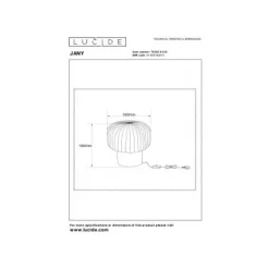 Lucide JANY - Tafellamp - Ø 16 cm - 1xE14 - Zwart Discount