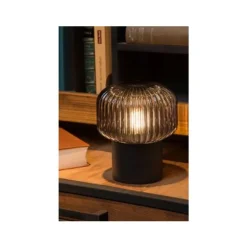 Lucide JANY - Tafellamp - Ø 16 cm - 1xE14 - Zwart Discount