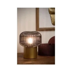 Lucide JANY - Tafellamp - Ø 16 cm - 1xE14 - Mat Goud / Messing Sale