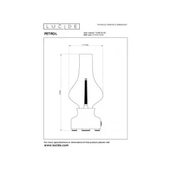 Lucide JASON Tafellamp-Zwart-LED Dimb.-2W-3000K-3 StepDim Sale