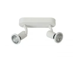 Lucide JASTER-LED - Plafondspot - LED - GU10 - 2x5W 2700K - Wit Hot