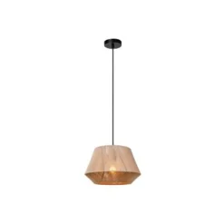Lucide JESSICA Hanglamp-Grijs-1xE27-60W-Katoen Outlet