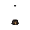 Lucide JESSICA Hanglamp-Zwart-1xE27-60W-Katoen Best