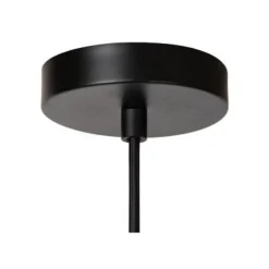 Lucide JESSICA Hanglamp-Zwart-1xE27-60W-Katoen Best