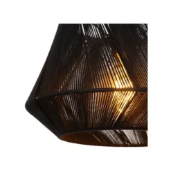 Lucide JESSICA Hanglamp-Zwart-1xE27-60W-Katoen Best