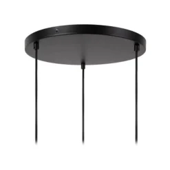 Lucide JESSICA Hanglamp-Zwart-Ø35,5-3xE27-60W-Katoen Sale