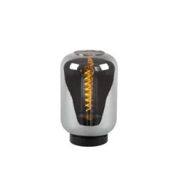 Lucide JOANET Tafellamp-Fumé-Ø22-1xE27-40W-Glas Outlet