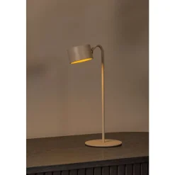 Lucide JOLAN - Oplaadbare Bureaulamp - Accu/Batterij - LED Dim to warm - 1x3,5W 2700K/5700K - Taupe