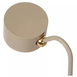 Lucide JOLAN - Oplaadbare Bureaulamp - Accu/Batterij - LED Dim to warm - 1x3,5W 2700K/5700K - Taupe