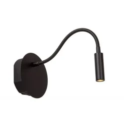 Lucide JOLIJN Bedlamp-Zwart-Ø11-LED-2W-3000K Discount