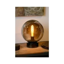 Lucide JORIT - Tafellamp - Ø 25 cm - 1xE27 - Fumé Clearance