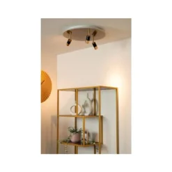 Lucide JUBEL Plafonnière-Mat Go.-Ø48-LED Dimb.-5W-2700K Discount