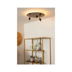 Lucide JUBEL Plafonnière-Mat Go.-Ø48-LED Dimb.-5W-2700K Discount