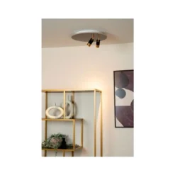 Lucide JUBEL Plafonnière-Zwart .-Ø40-LED Dimb.-5W-2700K Hot