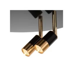 Lucide JUBEL Plafonnière-Zwart .-Ø40-LED Dimb.-5W-2700K Hot