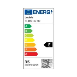 Lucide JUBEL Plafonnière-Zwart .-Ø40-LED Dimb.-5W-2700K Hot