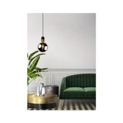 Lucide JULIUS Hanglamp 1x E27 Ø 20cm Smoke Glas Hot