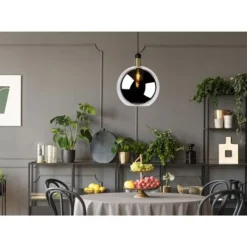 Lucide JULIUS Hanglamp 1x E27 Ø 40 cm Smoke Glas Clearance