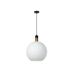 Lucide JULIUS Hanglamp-Opaal-Ø40-1xE27-40W-Glas New