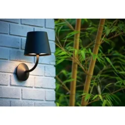 Lucide JUSTIN - Wandlamp Buiten - LED - 1x7W 3000K - IP65 - Zwart Online