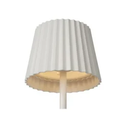 Lucide JUSTINE Tafellamp Buiten-Wit-LED Dimb.-2W-2700K-5V Clearance