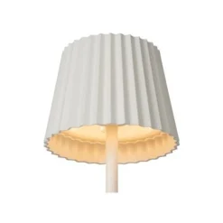 Lucide JUSTINE Tafellamp Buiten-Wit-LED Dimb.-2W-2700K-5V Clearance