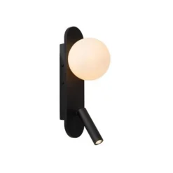 Lucide KELLY Bedlamp-Zwart-LED-3,5W-3000K-MDF Sale