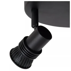 Lucide KIANTI - Plafondspot - Ø 15 cm - 2xGU10 - Zwart Discount