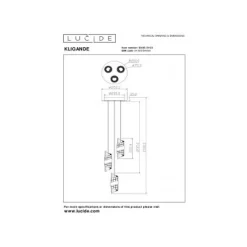 Lucide KLIGANDE Hanglamp-Mat Go.-Ø25-LED Dimb.-8W-2700K