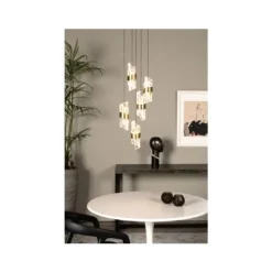 Lucide KLIGANDE Hanglamp-Mat Go.-Ø30-LED Dimb.-8W-2700K Online