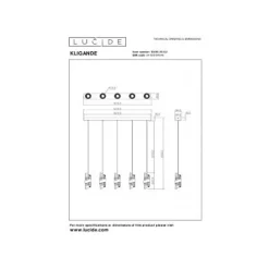 Lucide KLIGANDE Hanglamp-Mat Go.-LED Dimb.-7,8W-2700K Outlet