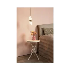 Lucide KLIGANDE Hanglamp-Mat Go.-Ø13-LED-9W-2700K-Acryli. Discount