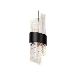 Lucide KLIGANDE Hanglamp-Zwart-Ø13-LED-9W-2700K-Acryli. New
