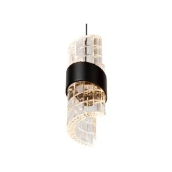 Lucide KLIGANDE Hanglamp-Zwart-Ø13-LED-9W-2700K-Acryli. New