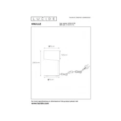 Lucide KNULLE - Tafellamp - Ø 15 cm - 1xE14 - Grijs Best