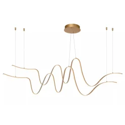 Lucide LAMBADA Hanglamp-Mat Go.-LED Dimb.-53W-2700K/3200K