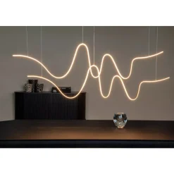 Lucide LAMBADA Hanglamp-Mat Go.-LED Dimb.-53W-2700K/3200K