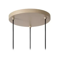 Lucide LAMBRES Hanglamp-Taupe-3xE27-40W-Alumin. New