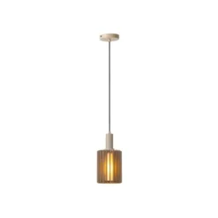 Lucide LAMBRES Hanglamp-Taupe-1xE27-40W-Alumin. Sale