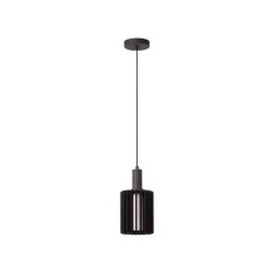 Lucide LAMBRES Hanglamp-Zwart-1xE27-40W-Alumin. Sale