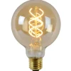 Lucide Lamp LED Globe G95 5W 260LM 2200K Dimbaar Amber Clearance