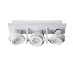 Lucide LANDA - Plafondspot - LED Dim to warm - GU10 - 3x5W 2200K/3000K - Wit Clearance