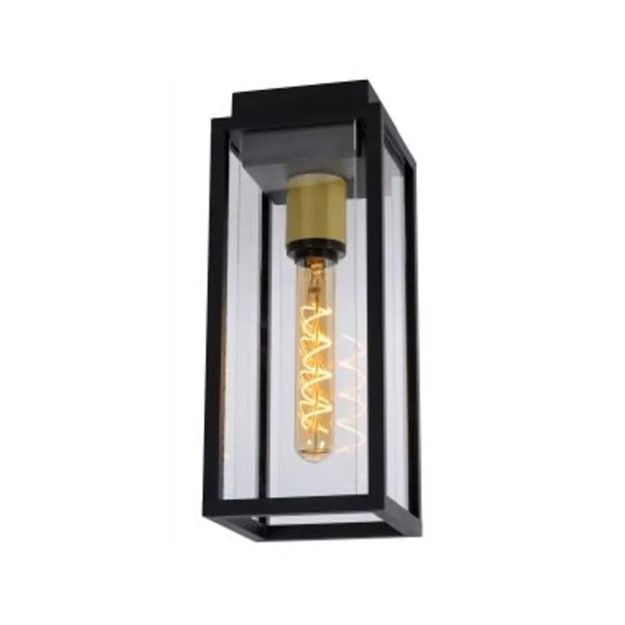 Lucide LAURENS Plafonnière Buiten-Zwart-1xE27-15W-IP54 Online